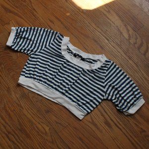 579 Striped Crop Top